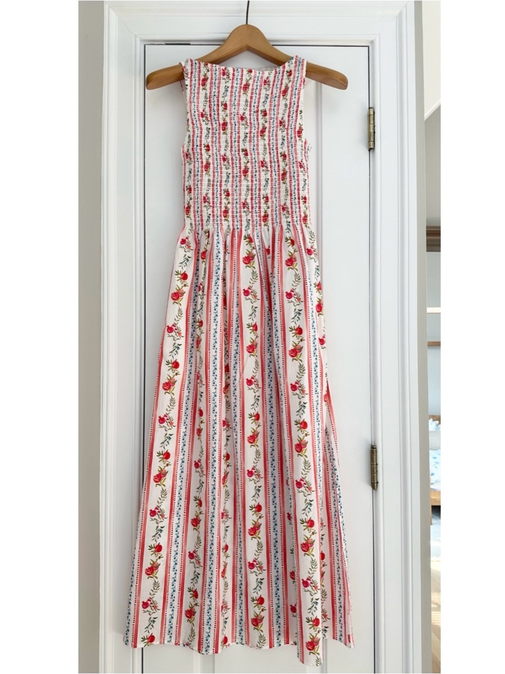 Cosima Dress in Pomegranate Stripe
